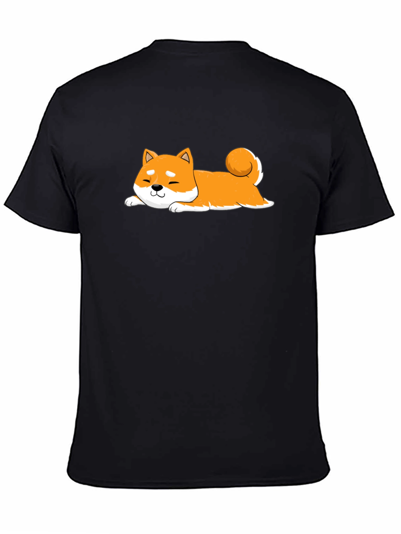 Shiba Inu T-Shirt - Black Cotton Dog Tee