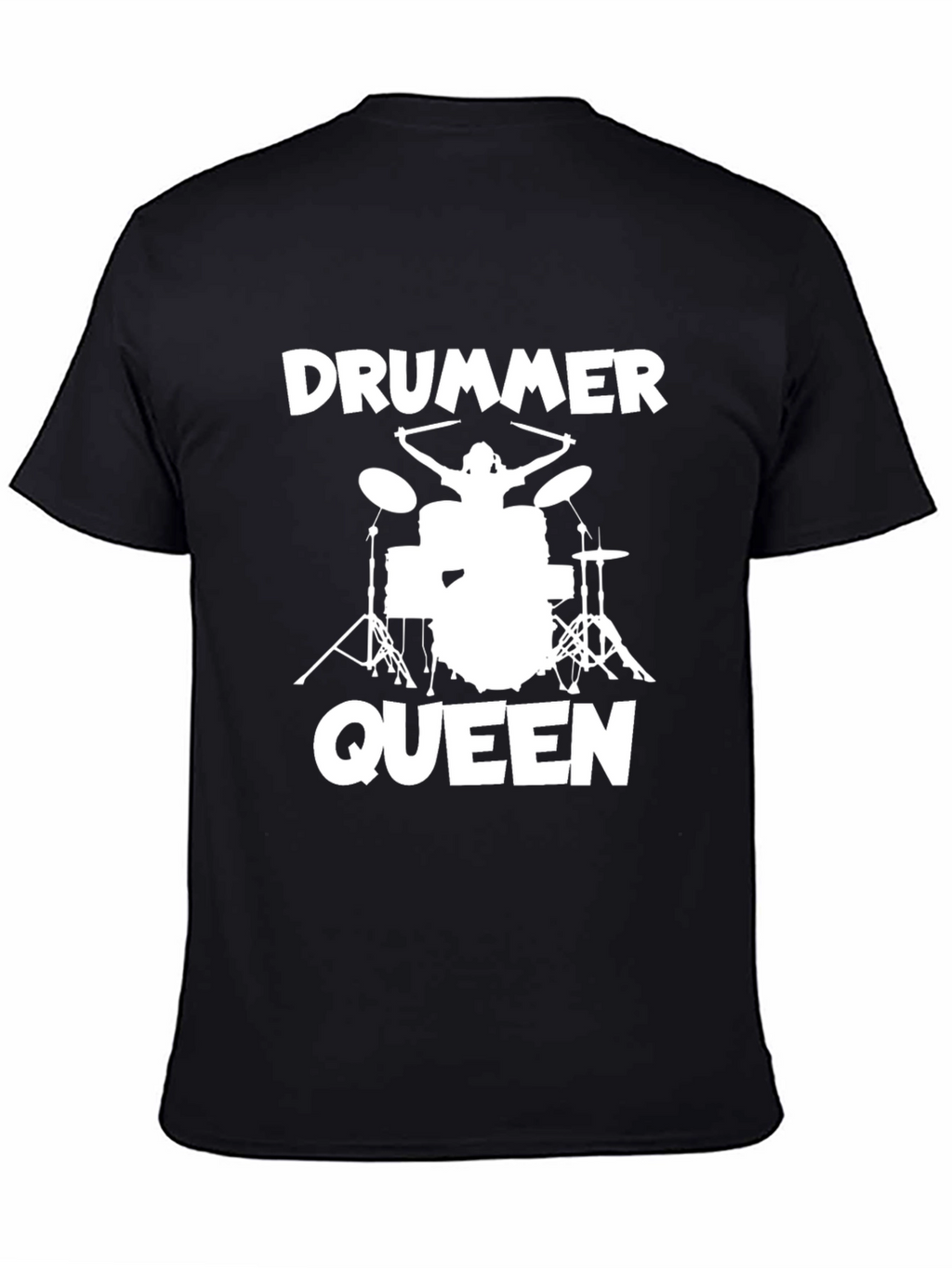 Drummer Queen Graphic Tee - Music Lover T-Shirt
