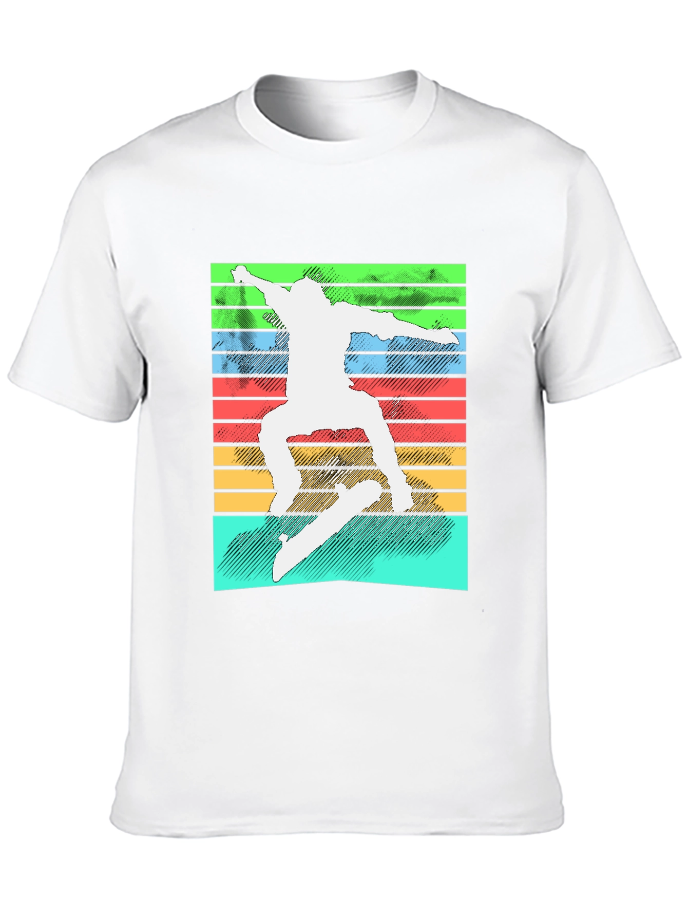 Retro Skater T-Shirt - Cool Graphic Tee