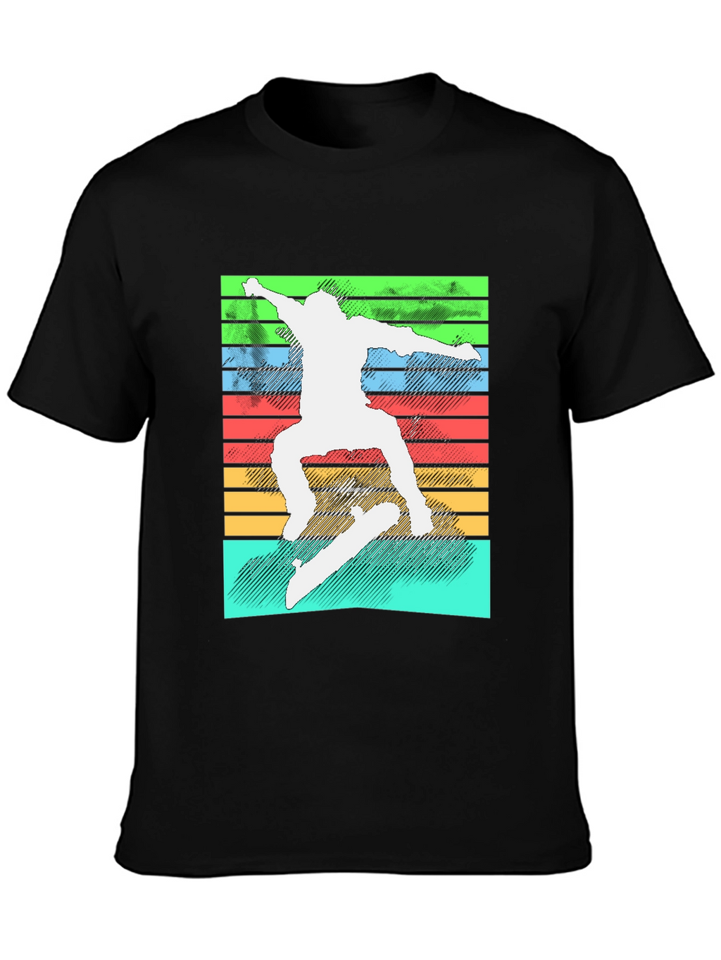 Retro Skater T-Shirt - Cool Graphic Tee