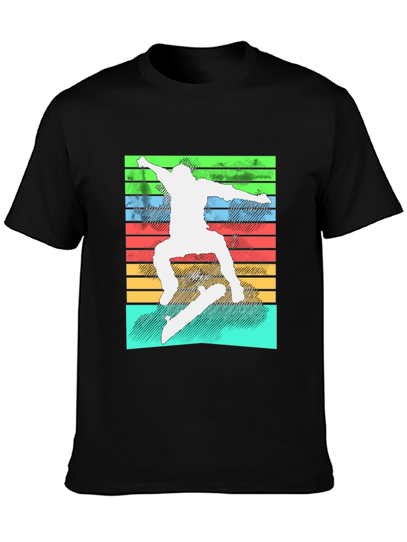 Retro Skater T-Shirt - Cool Graphic Tee