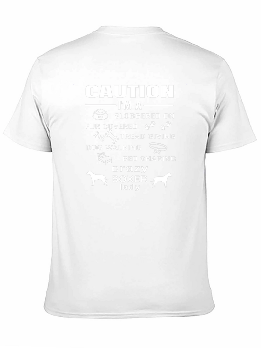 Caution Im a Crazy Boxer Lady T-Shirt