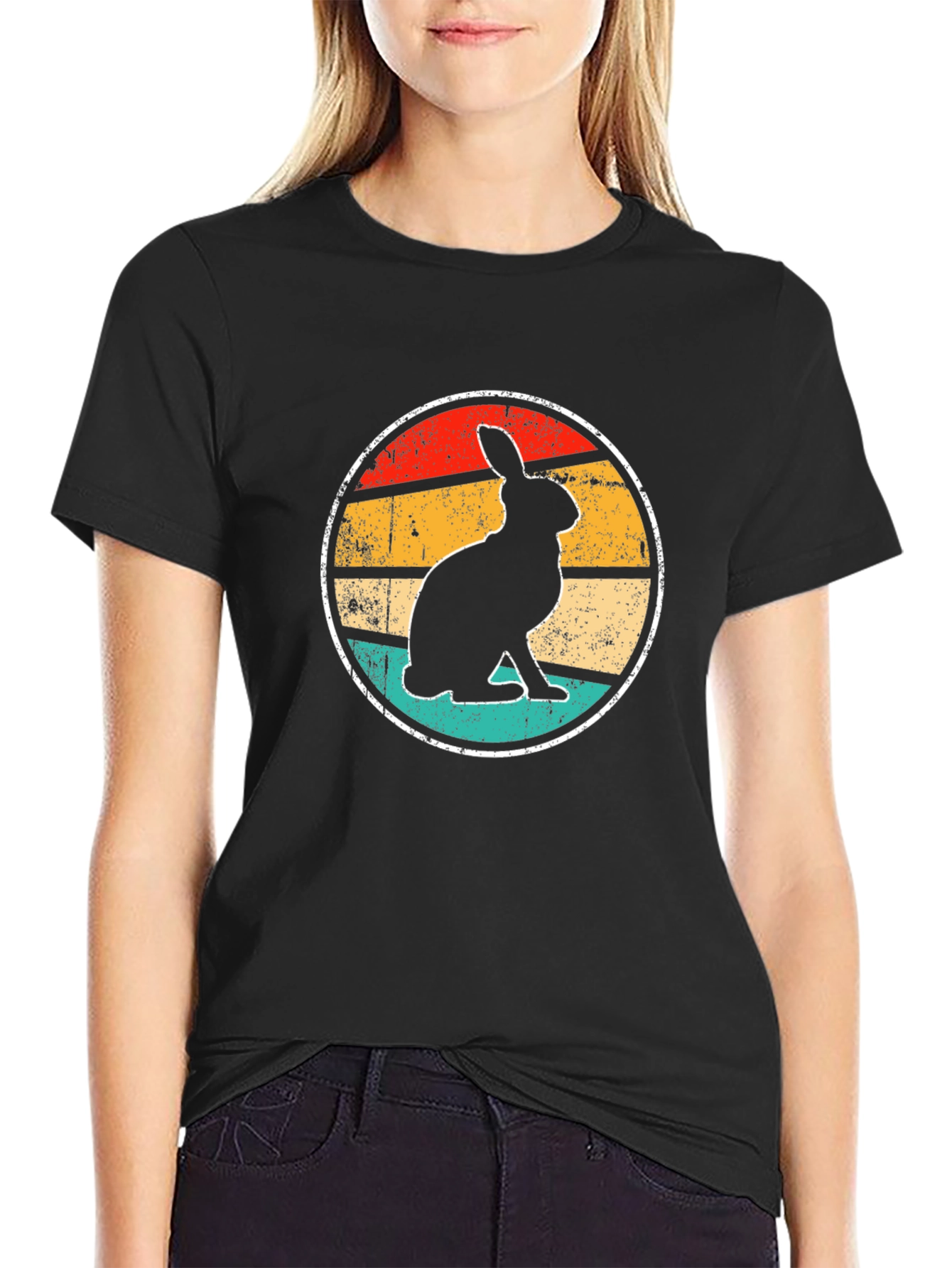Retro Rabbit T-Shirt - Vintage Style Tee