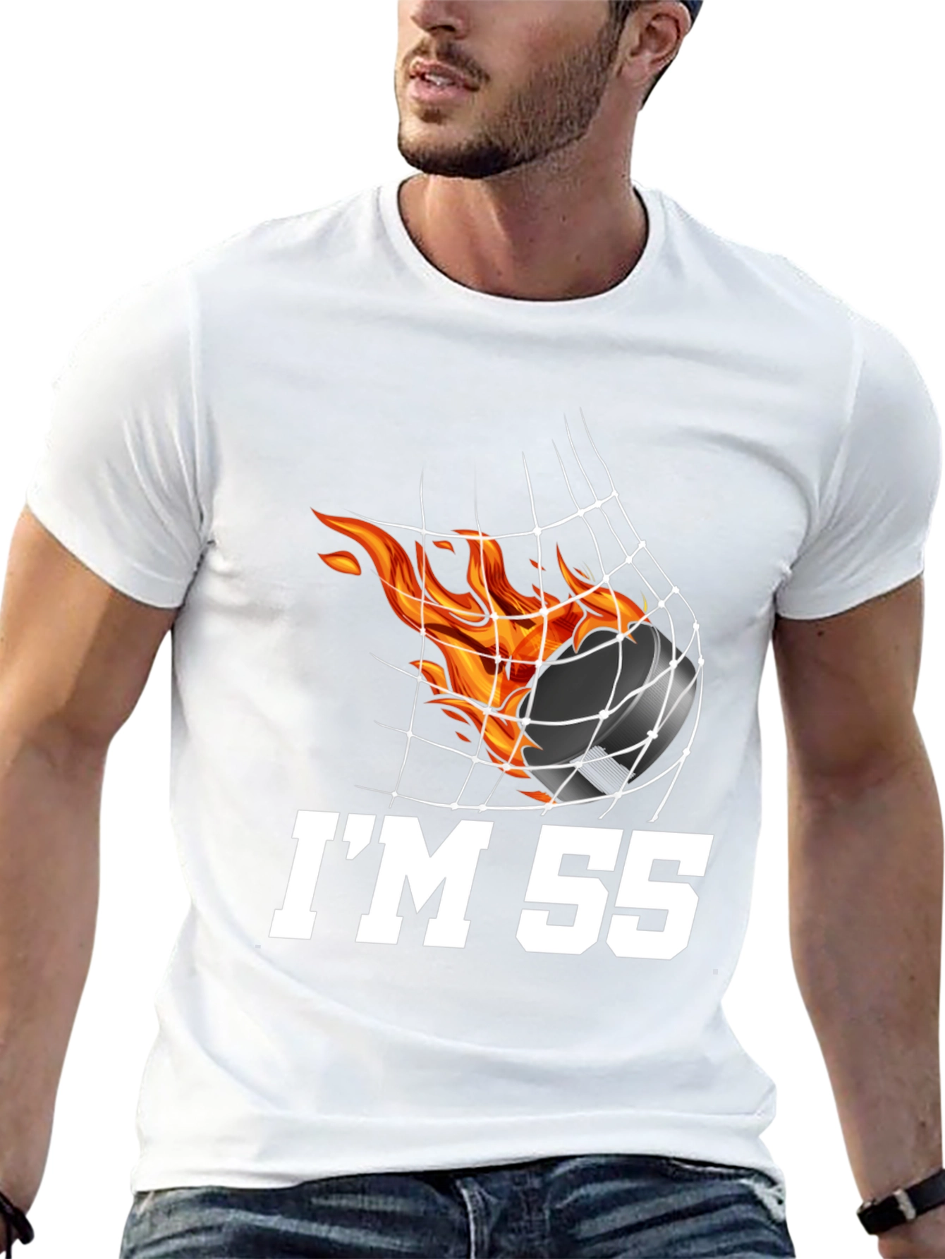 Hockey Fan Birthday T-Shirt - Im 55