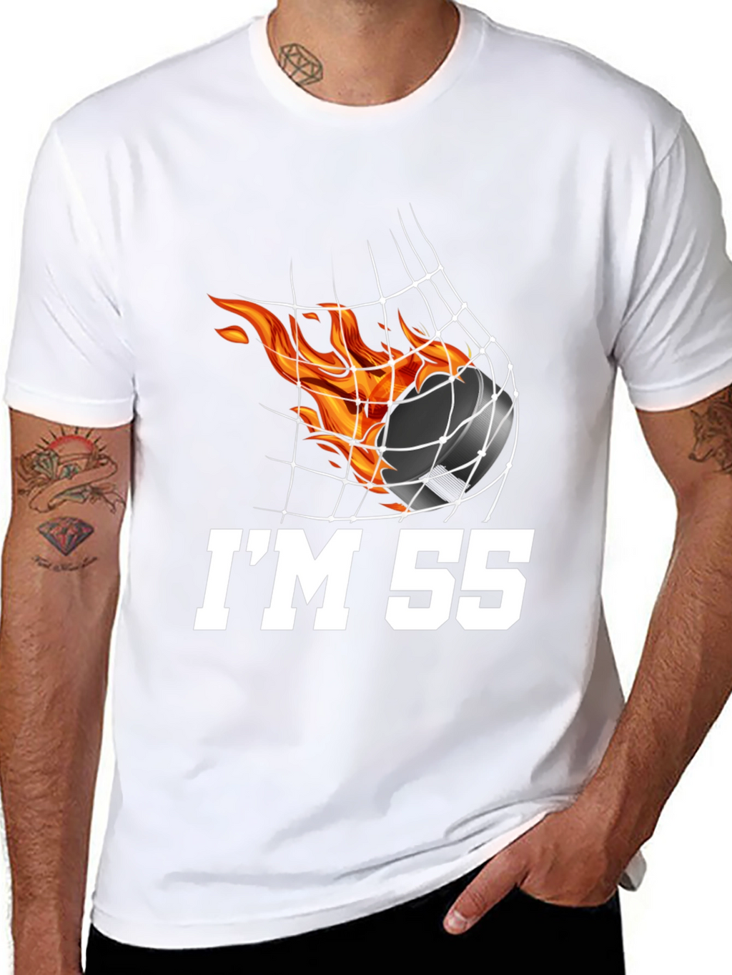 Hockey Fan Birthday T-Shirt - Im 55
