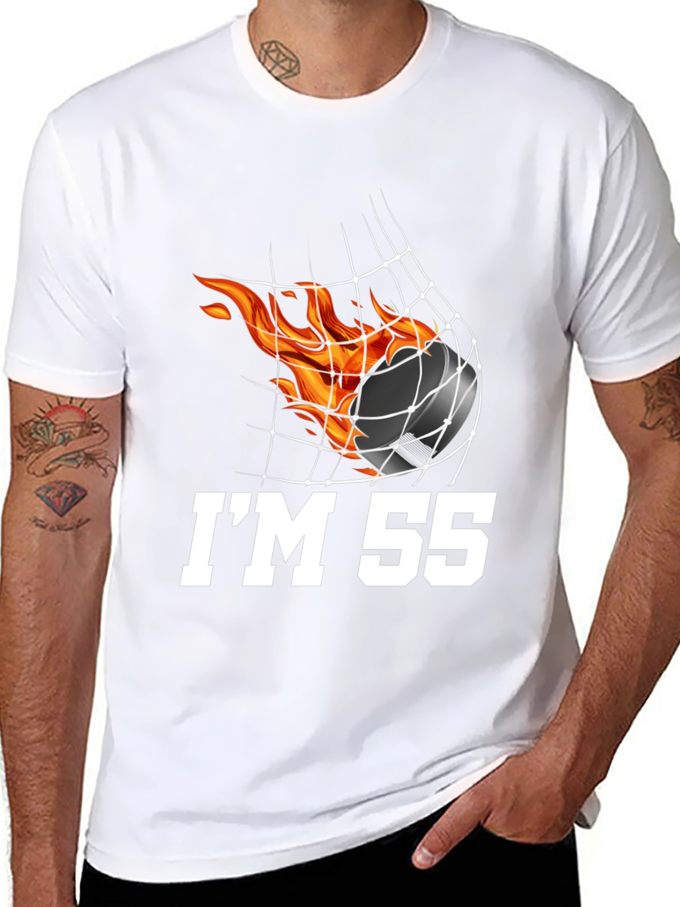 Hockey Fan Birthday T-Shirt - Im 55