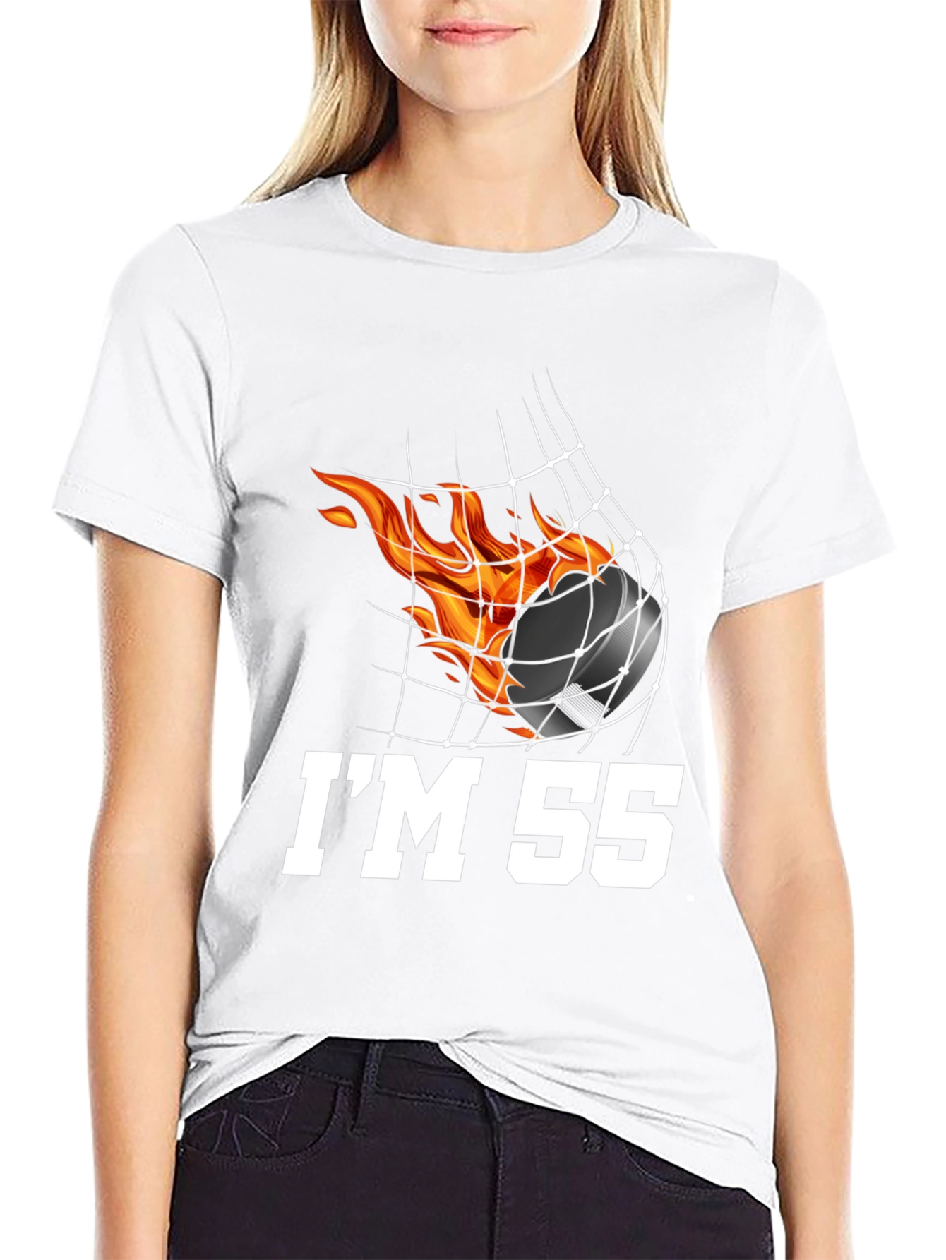 Hockey Fan Birthday T-Shirt - Im 55