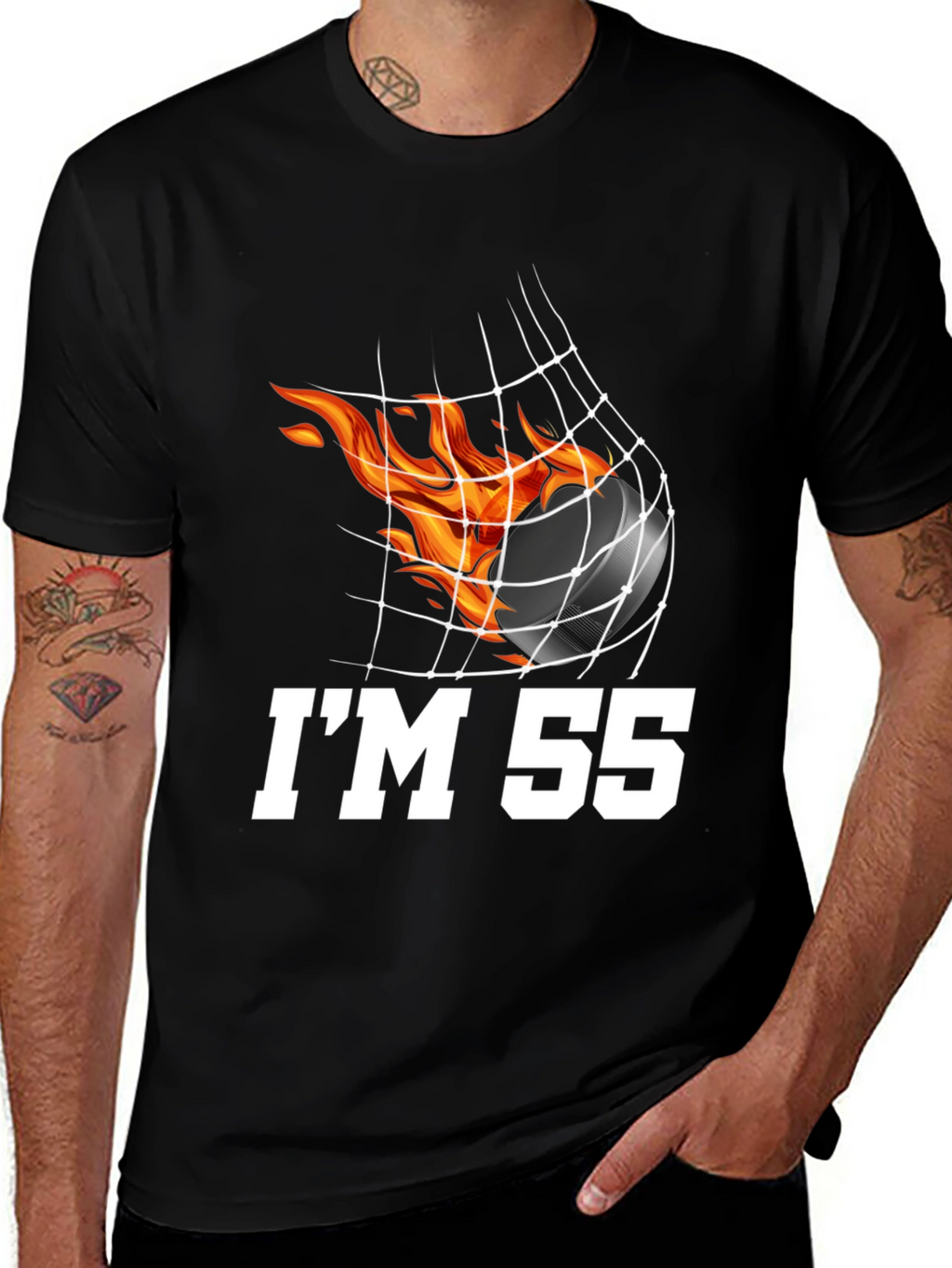 Hockey Fan Birthday T-Shirt - Im 55