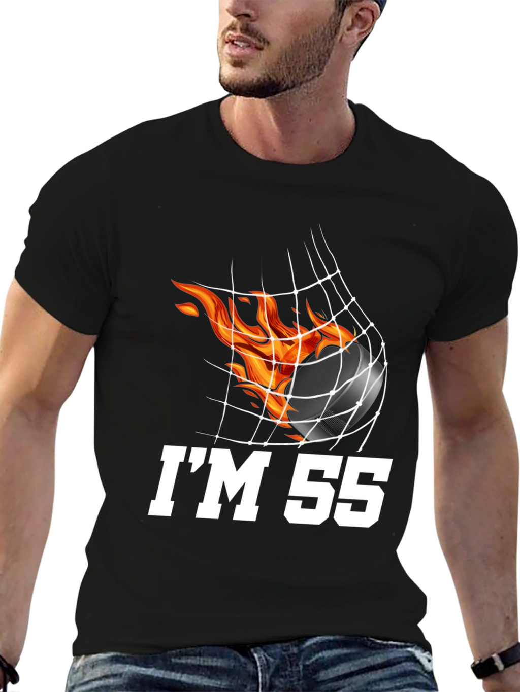 Hockey Fan Birthday T-Shirt - Im 55