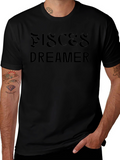Pisces Dreamer Black Graphic Tee