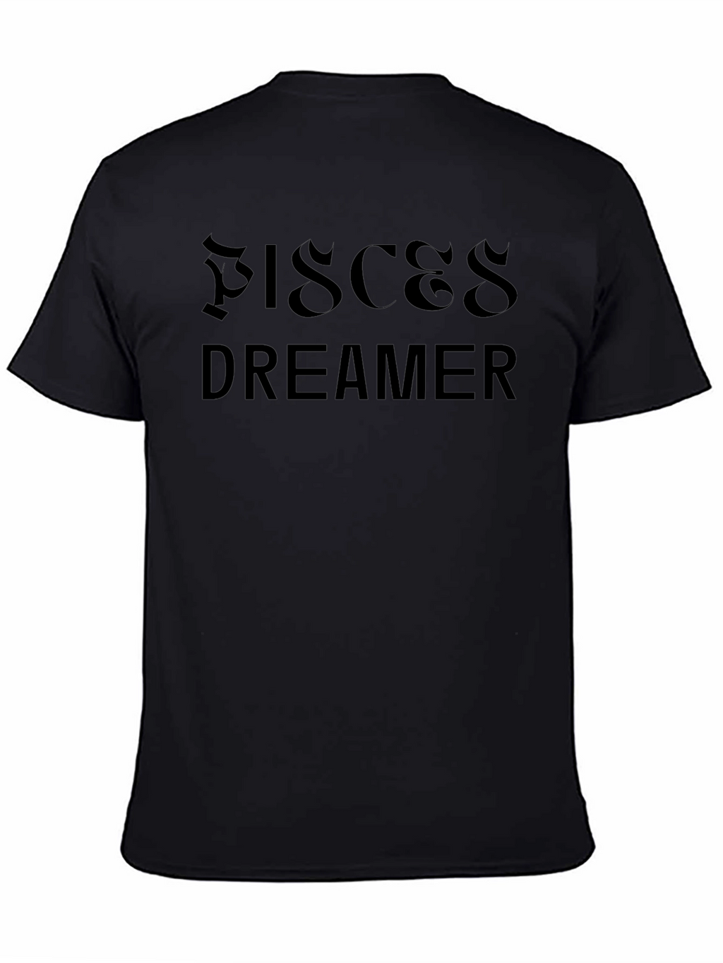Pisces Dreamer Black Graphic Tee