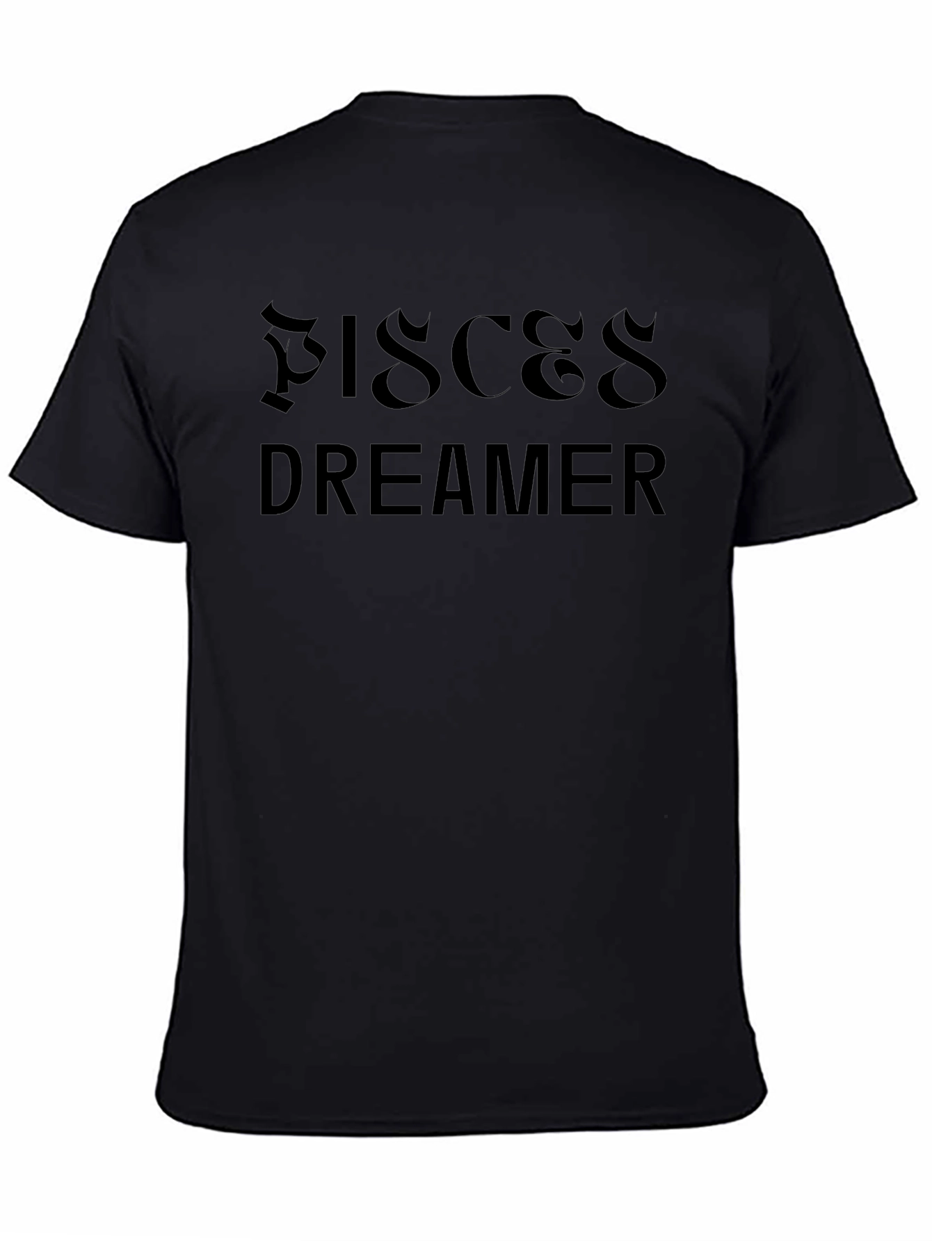 Pisces Dreamer Black Graphic Tee