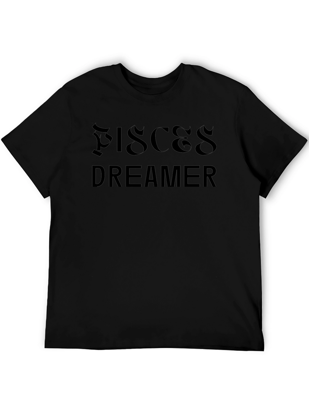Pisces Dreamer Black Graphic Tee