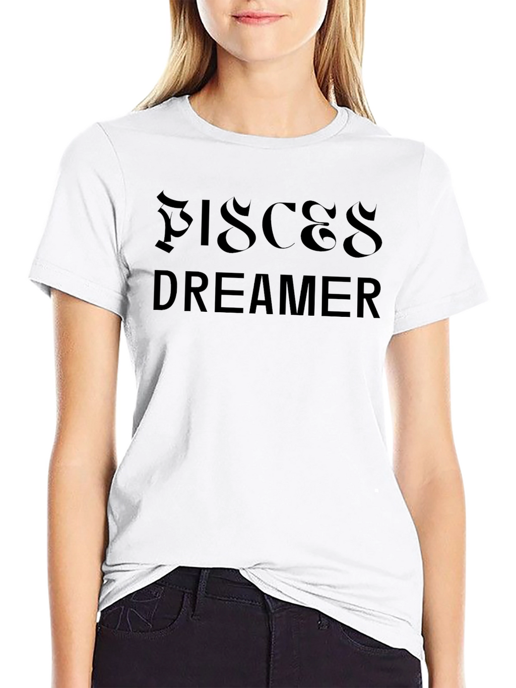 Pisces Dreamer Black Graphic Tee