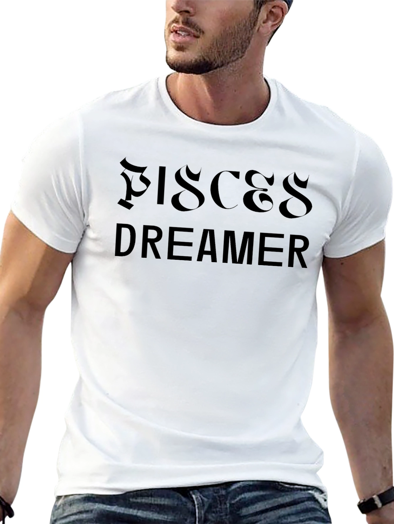 Pisces Dreamer Black Graphic Tee