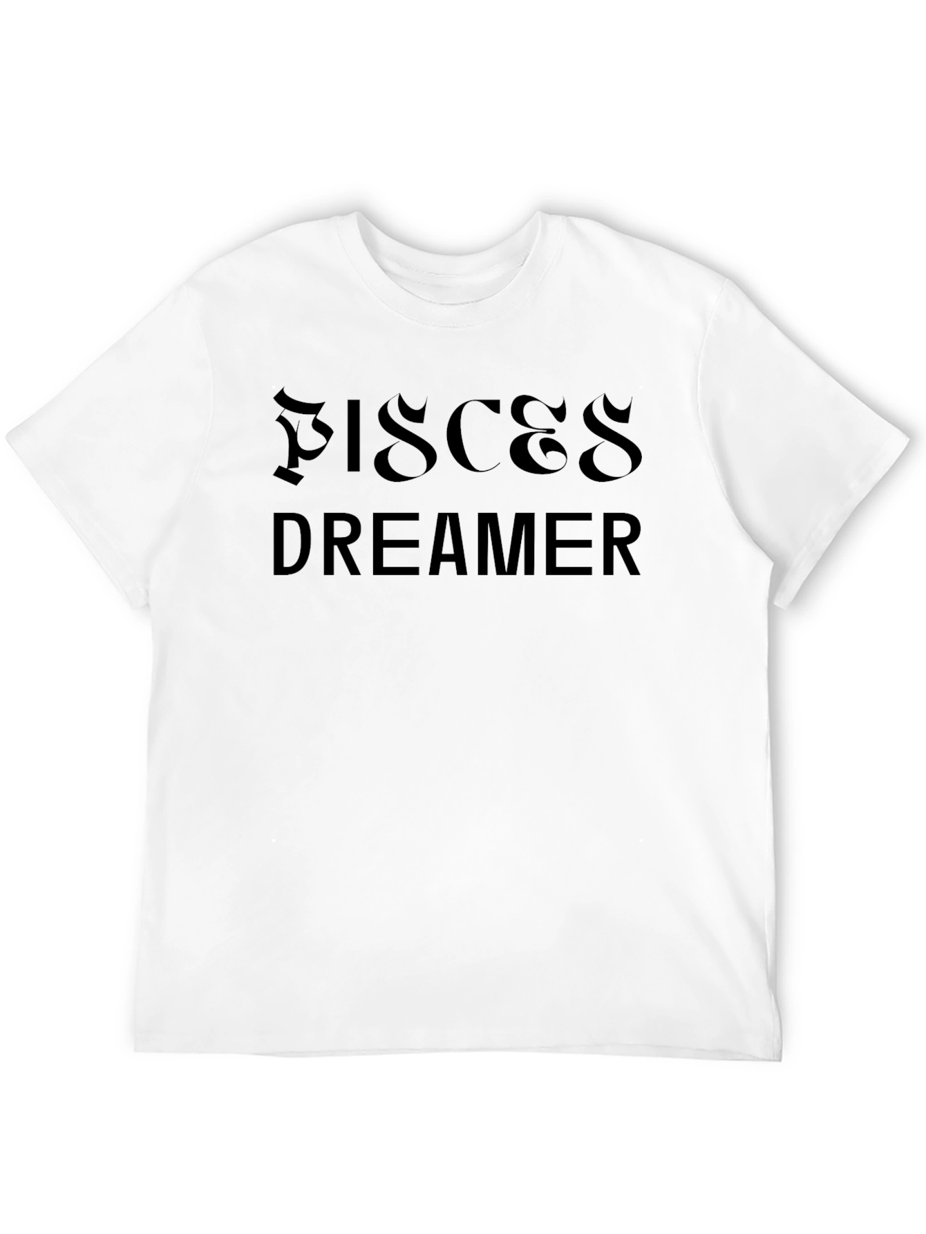 Pisces Dreamer Black Graphic Tee