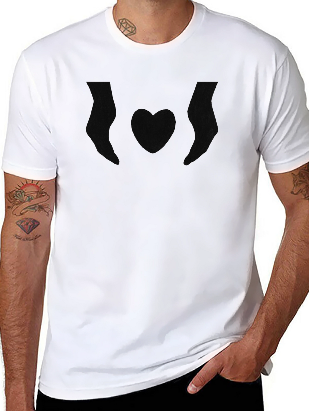 Simple Black Graphic T-Shirt