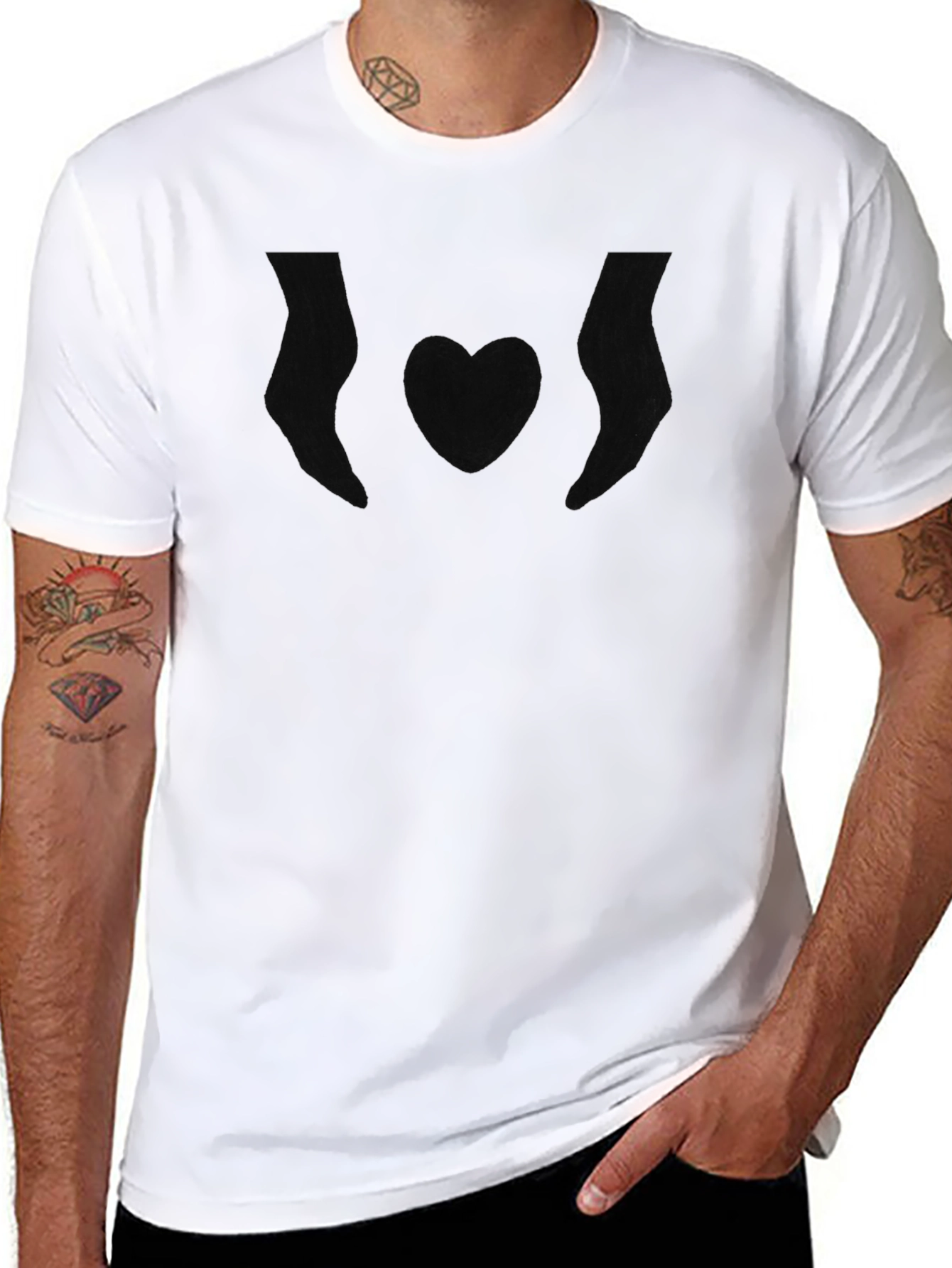 Simple Black Graphic T-Shirt