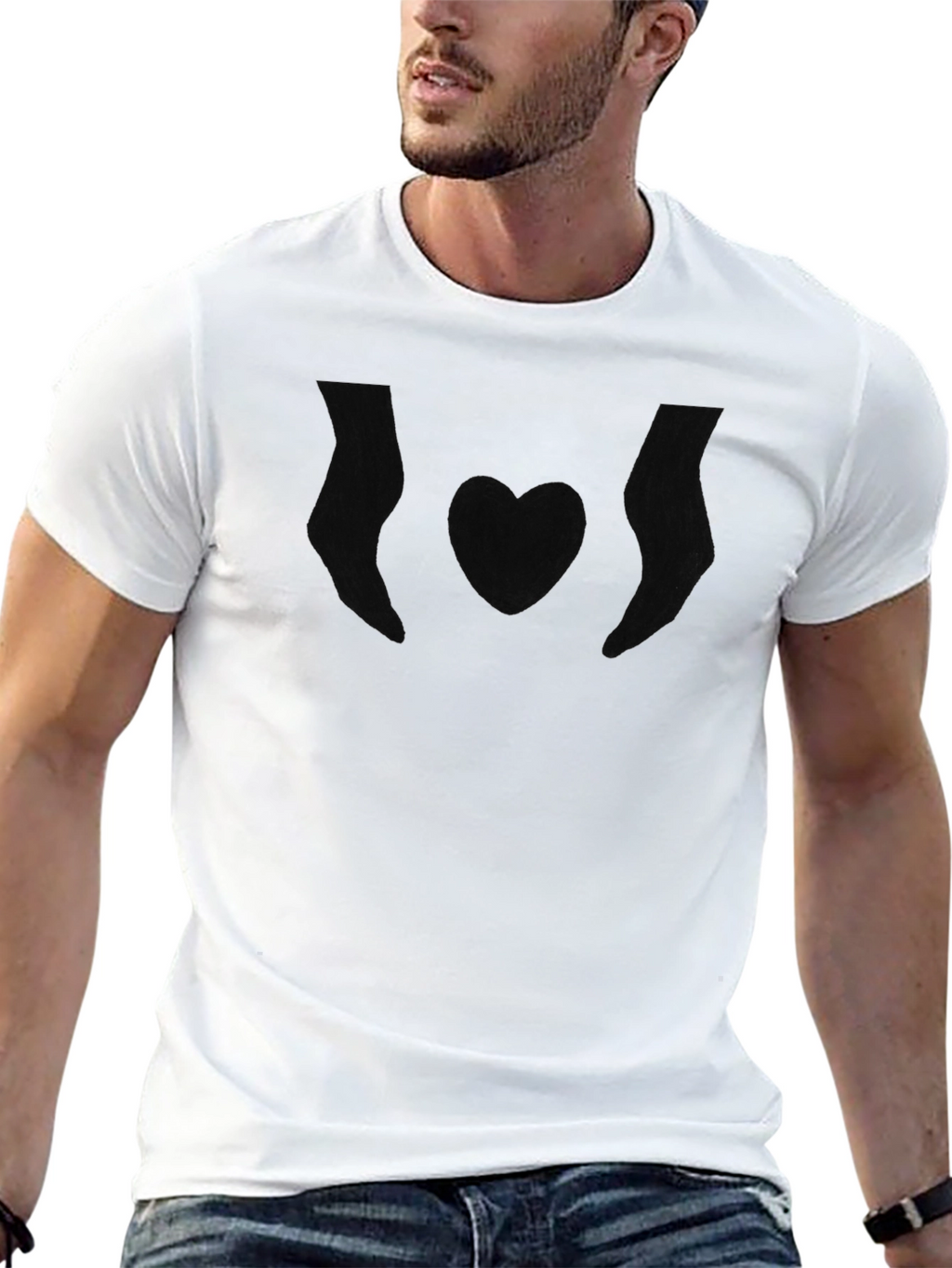Simple Black Graphic T-Shirt