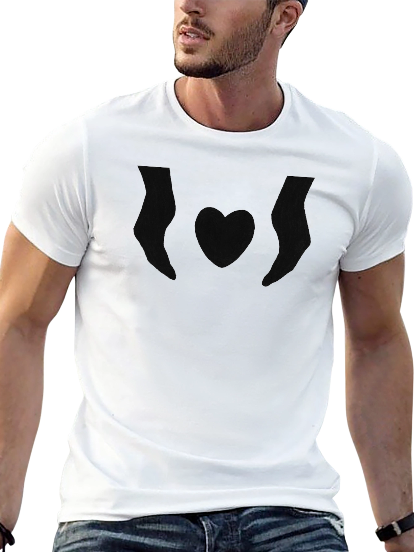 Simple Black Graphic T-Shirt