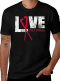 Love Field Hockey Black Graphic Tee