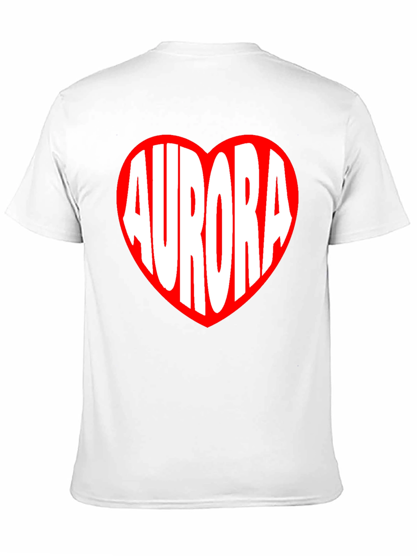 Aurora Heart Graphic Tee - Black Cotton T-Shirt