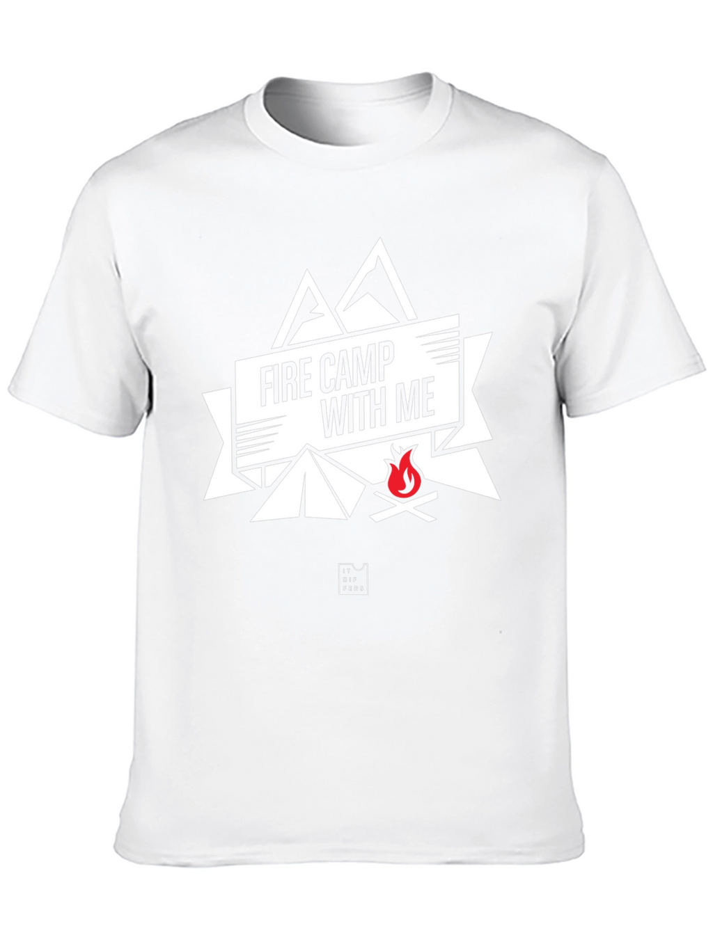 Fire Camp With Me Black Graphic Tee