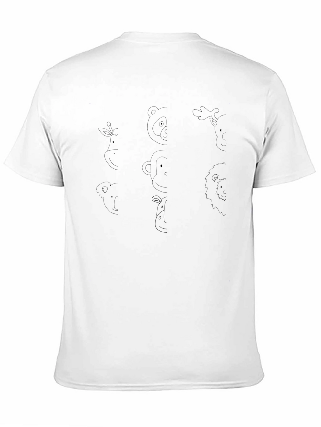 Animal Outline Graphic Black T-Shirt
