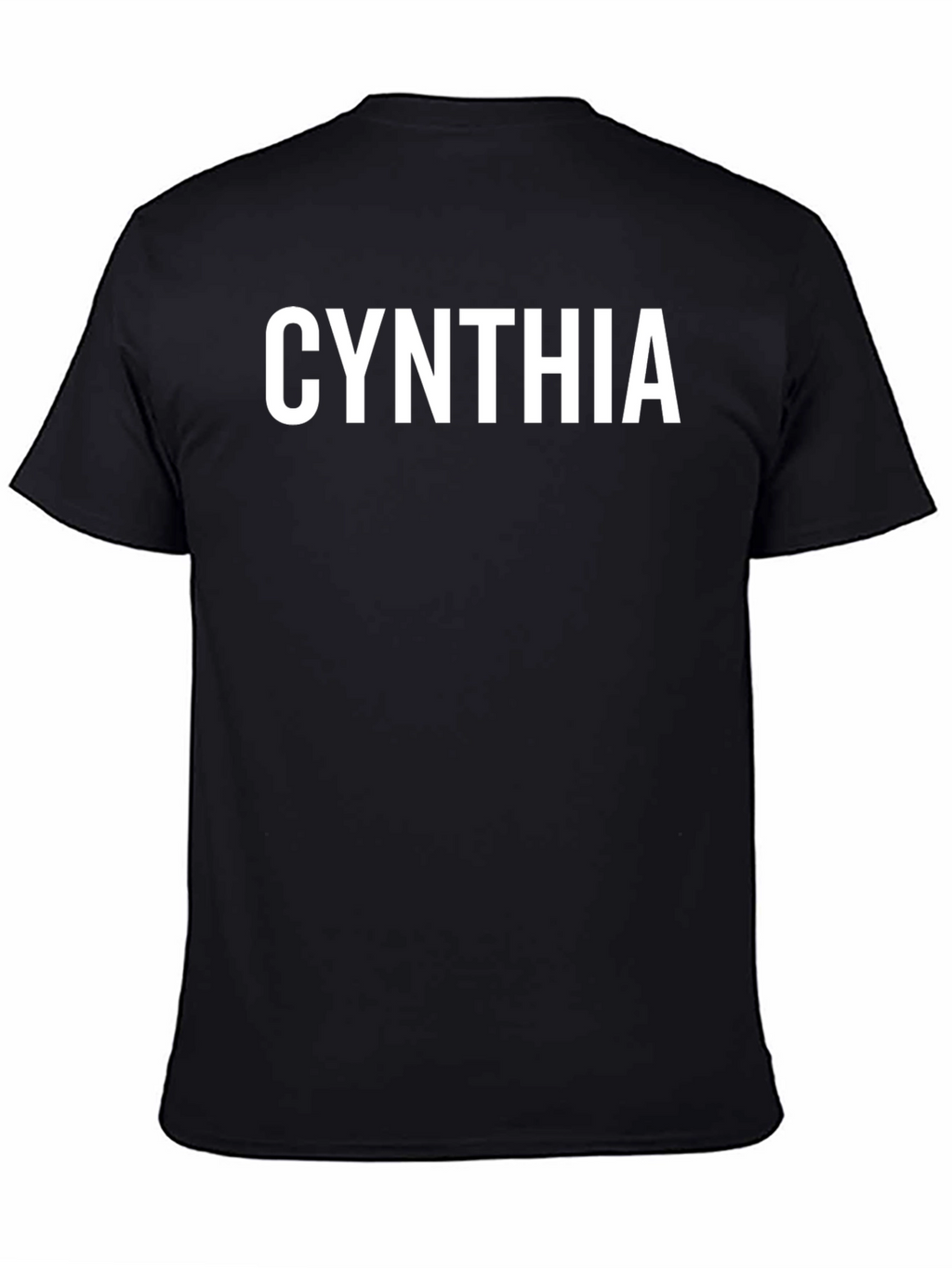 Cynthia Graphic T-Shirt - Black Crew Neck Tee