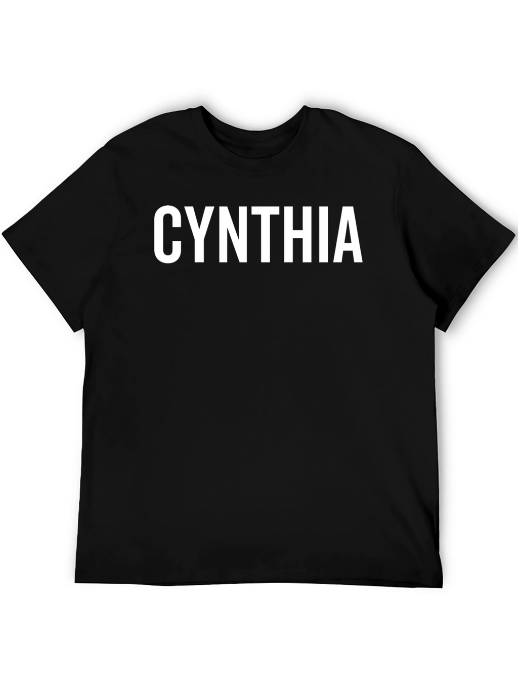 Cynthia Graphic T-Shirt - Black Crew Neck Tee