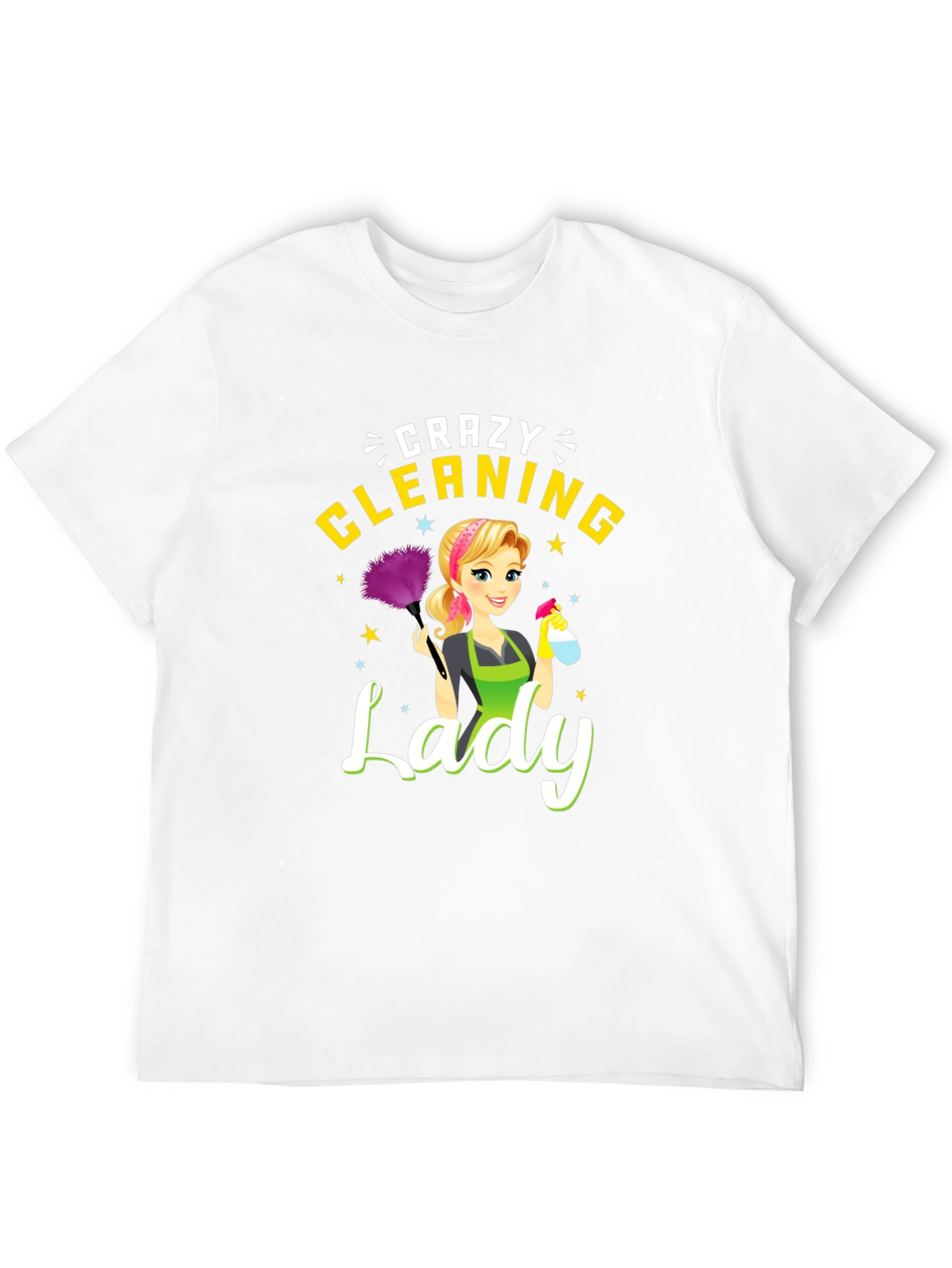 Crazy Cleaning Lady Graphic Tee
