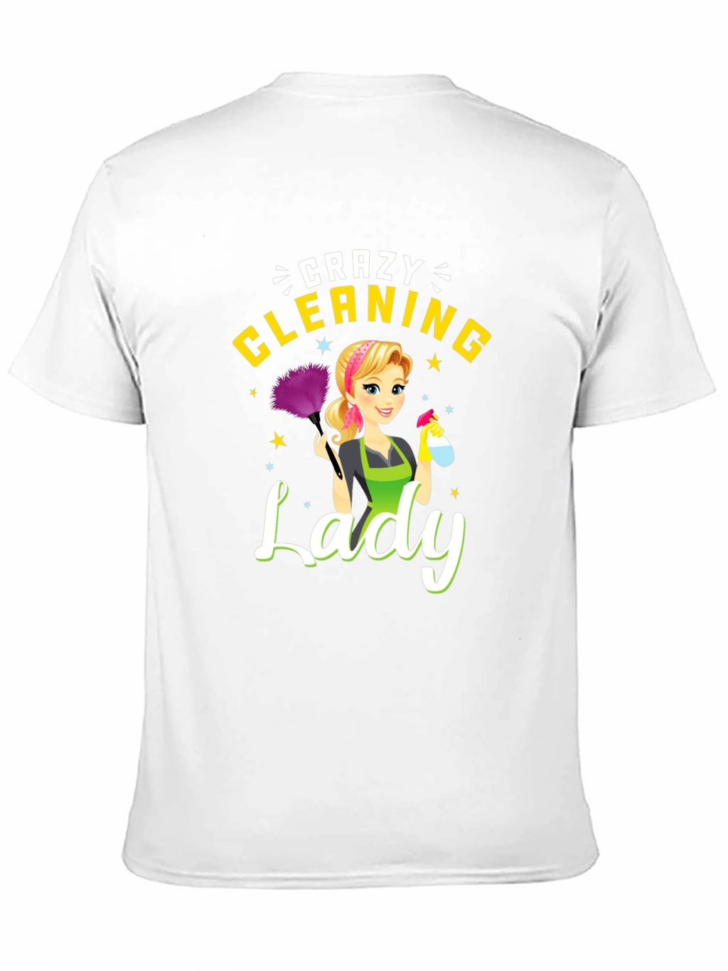 Crazy Cleaning Lady Graphic Tee