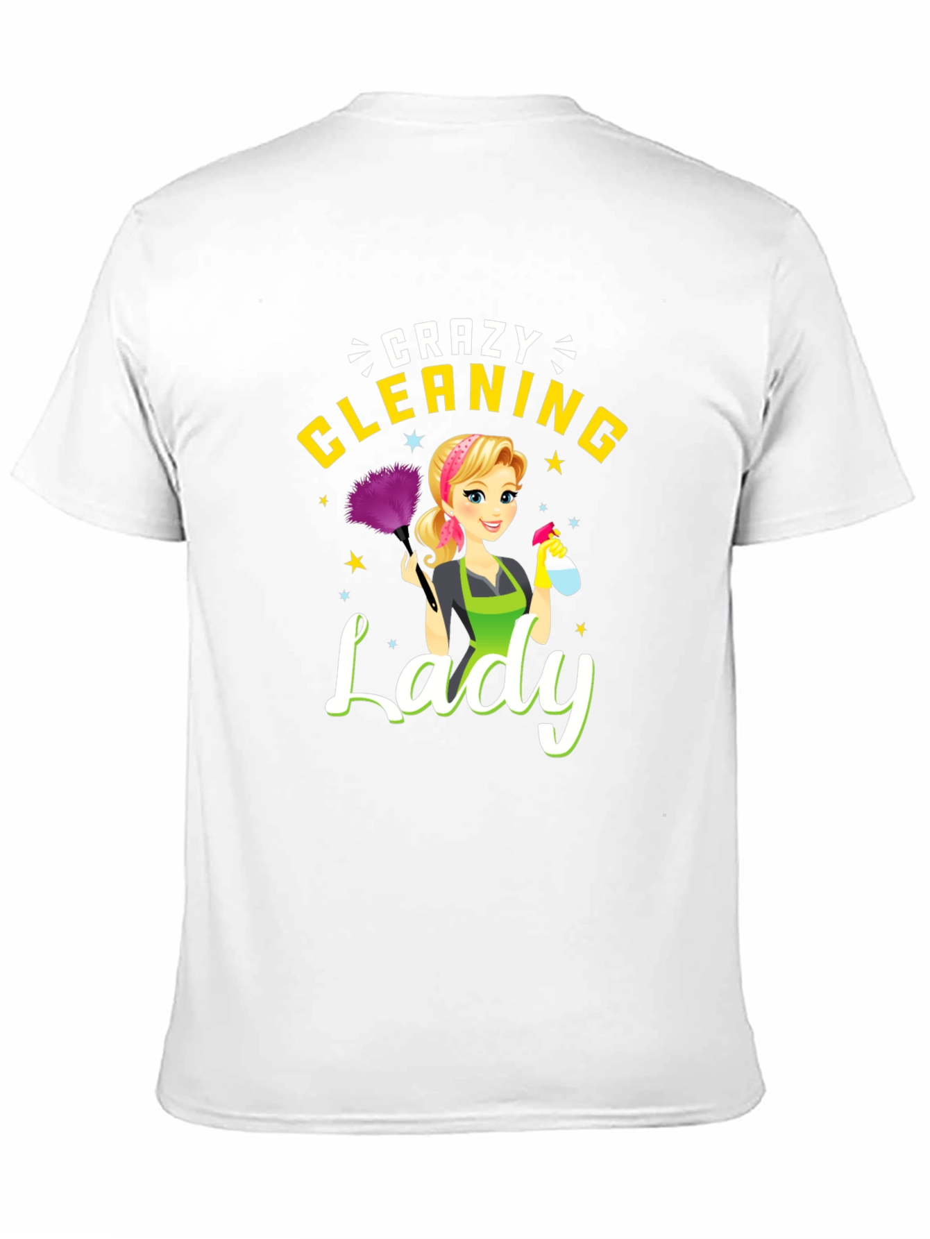 Crazy Cleaning Lady Graphic Tee