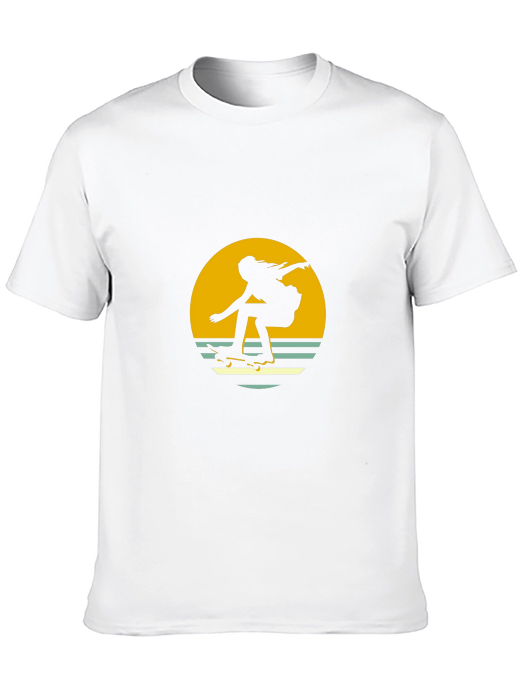 Retro Skater Graphic Tee - Black
