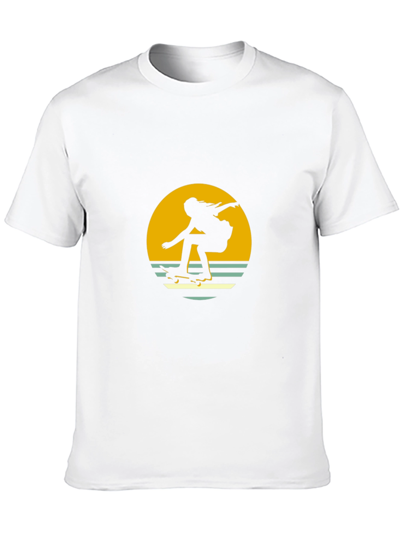 Retro Skater Graphic Tee - Black