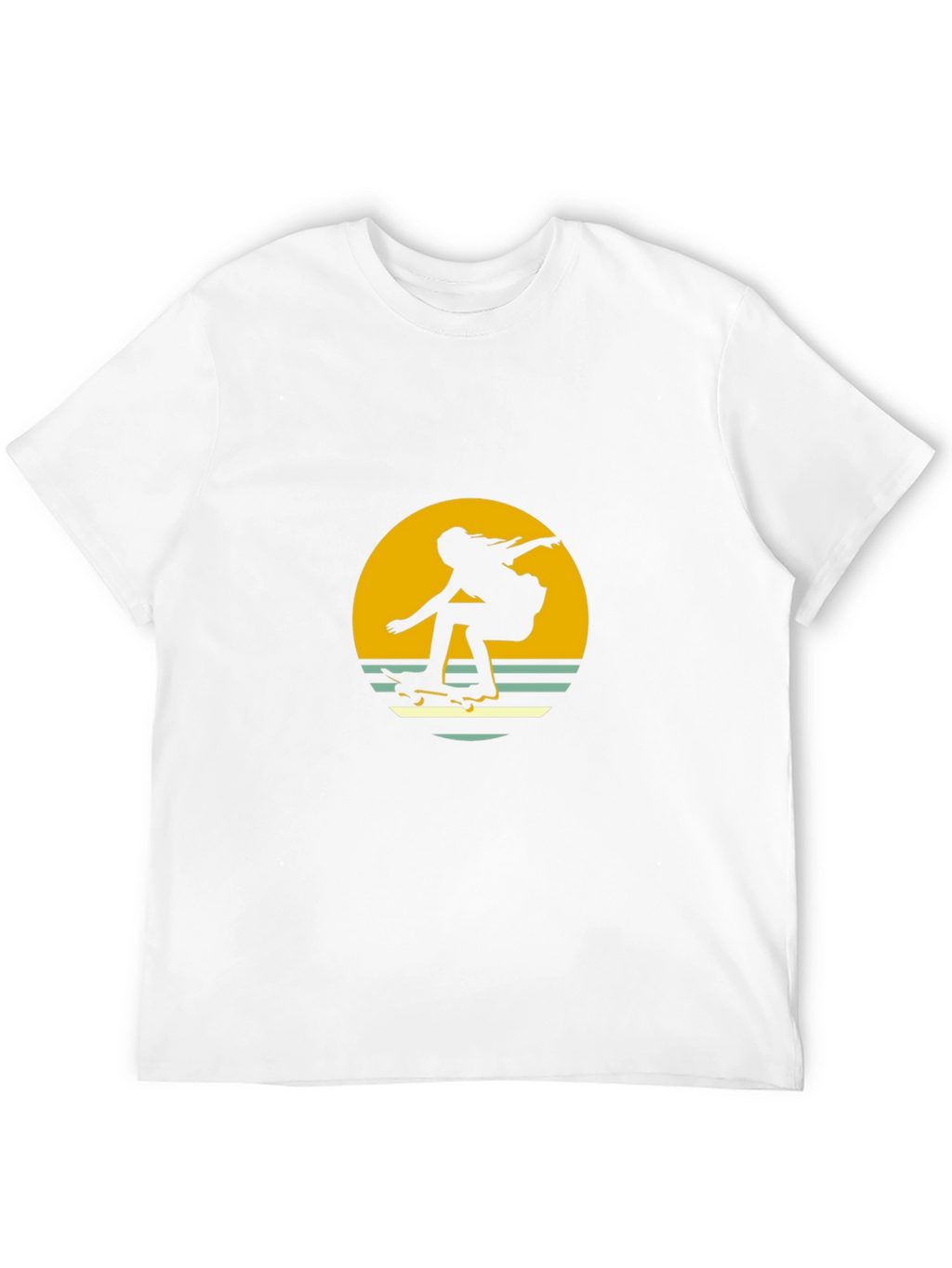 Retro Skater Graphic Tee - Black