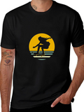 Retro Skater Graphic Tee - Black