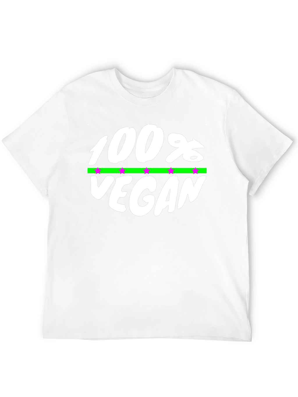 100% Vegan Graphic Tee - Black