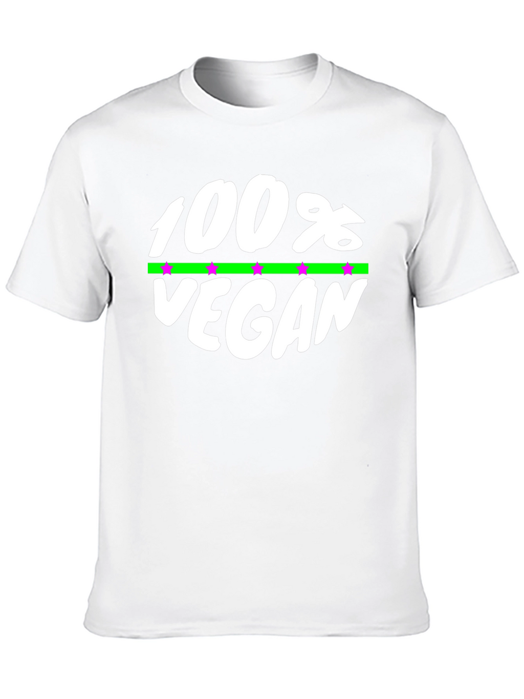 100% Vegan Graphic Tee - Black