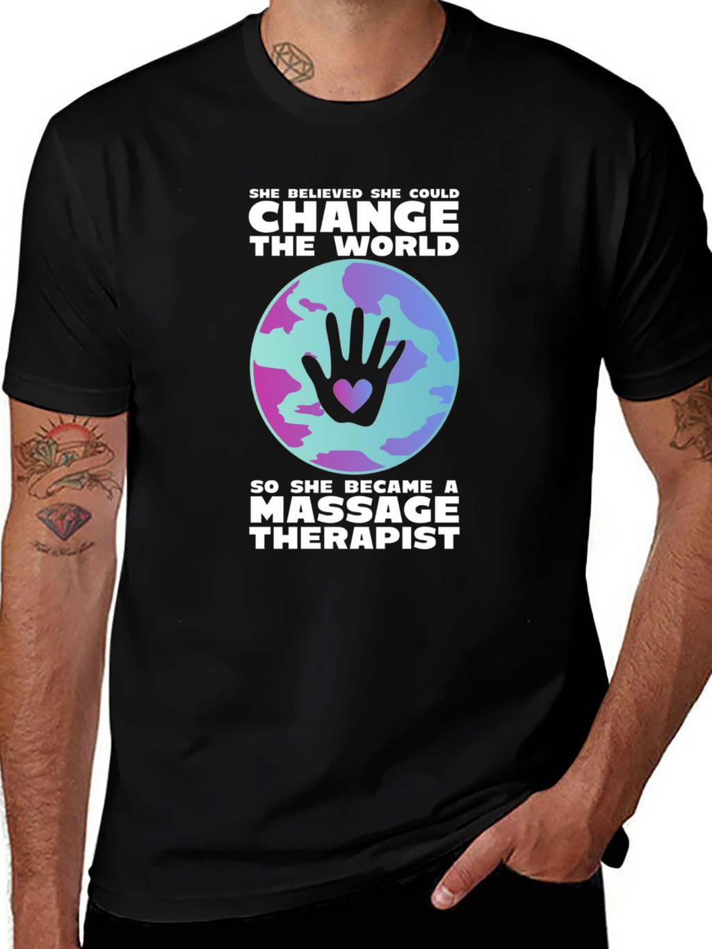 Massage Therapist Change the World T-Shirt
