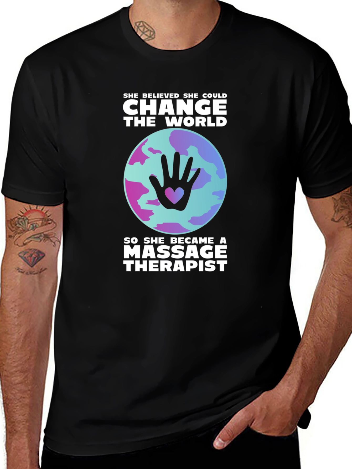 Massage Therapist Change the World T-Shirt