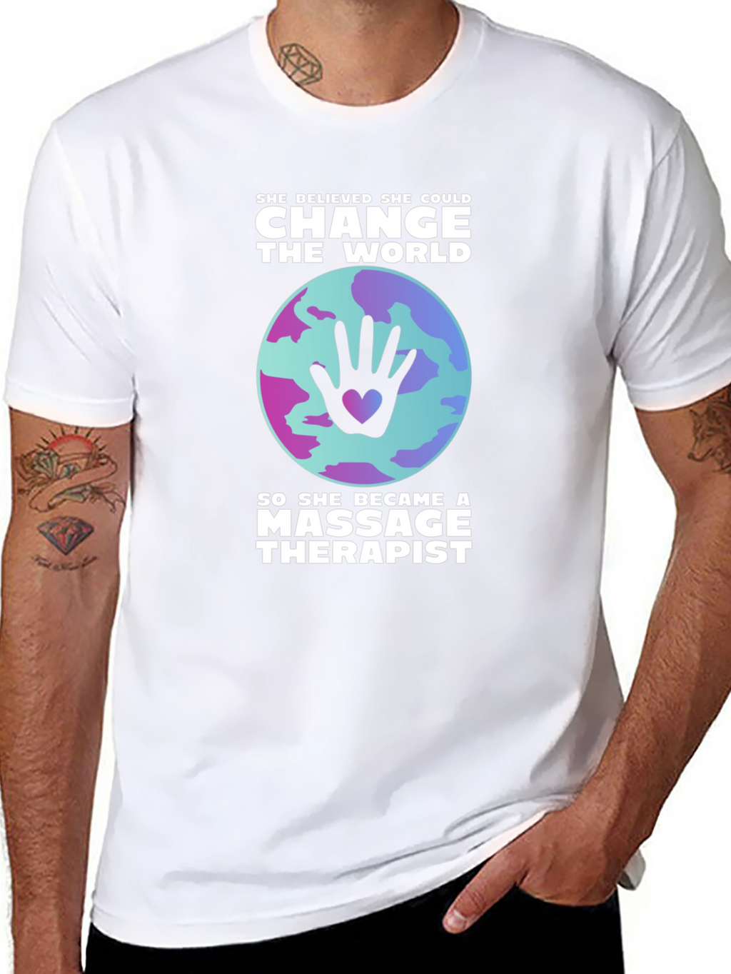 Massage Therapist Change the World T-Shirt