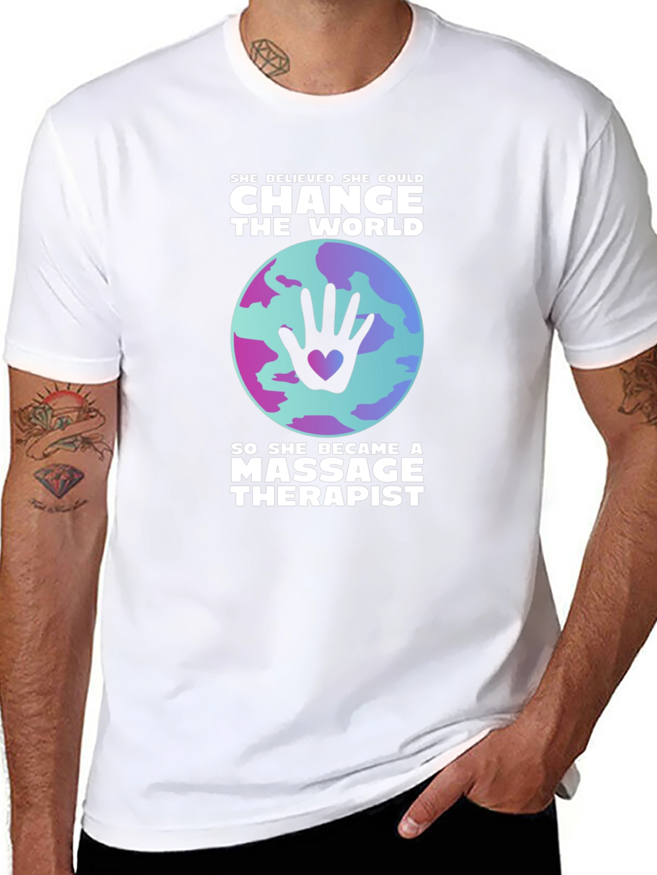 Massage Therapist Change the World T-Shirt