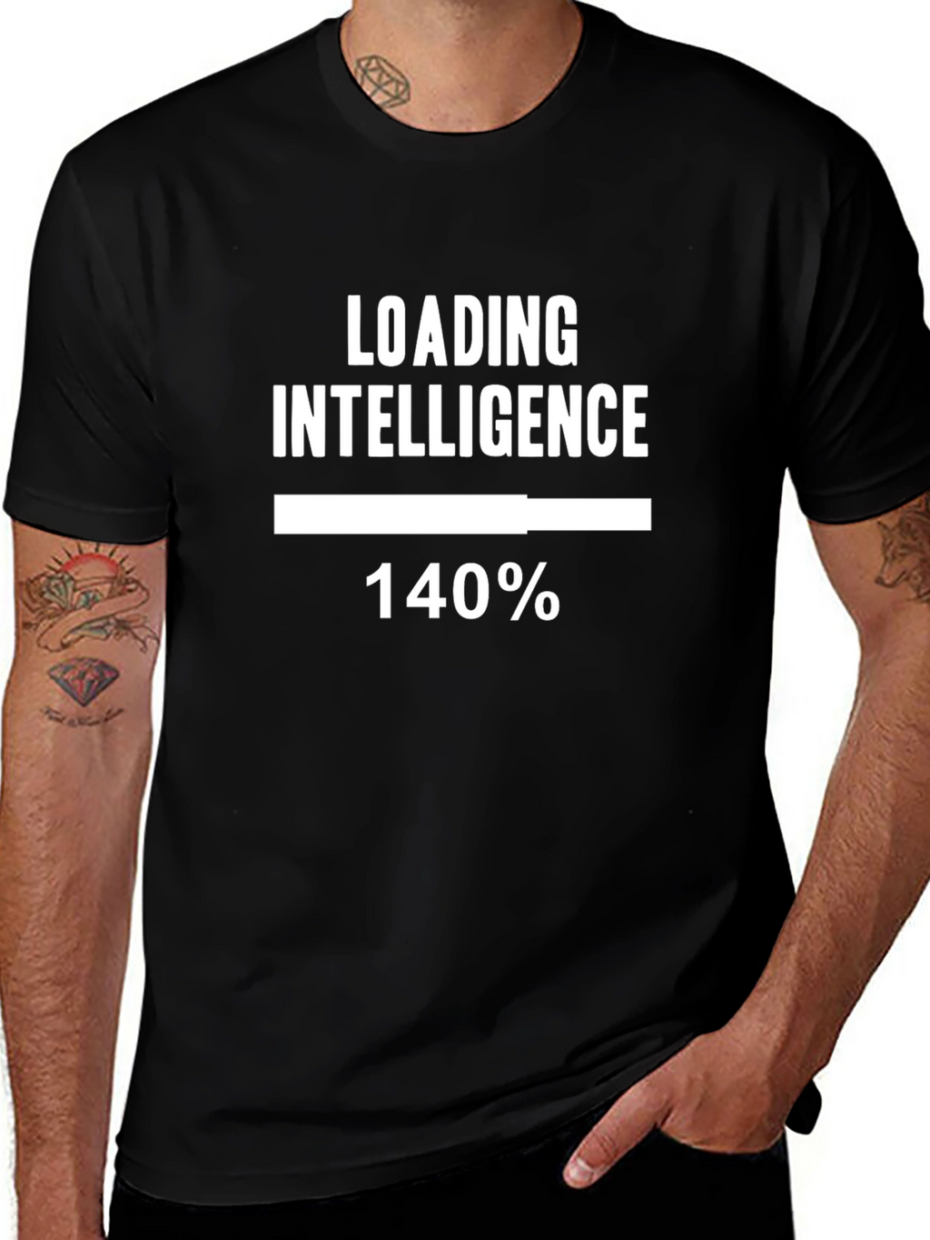Loading Intelligence T-Shirt - Funny Geek Nerd Tee