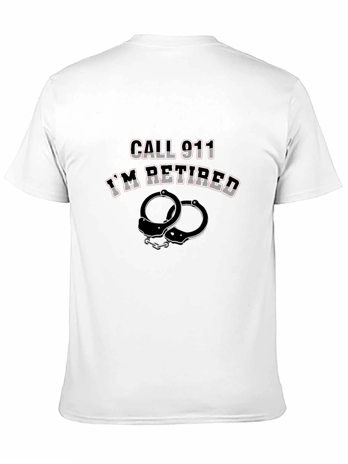 Retired Police Officer T-Shirt Funny Graphic Tee