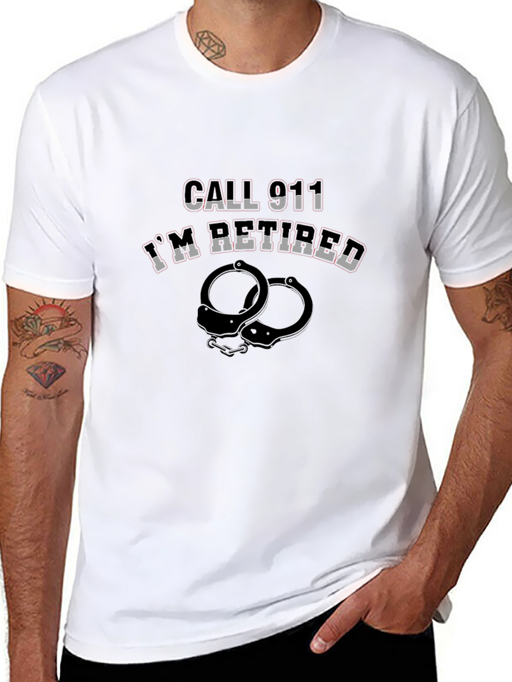 Retired Police Officer T-Shirt Funny Graphic Tee