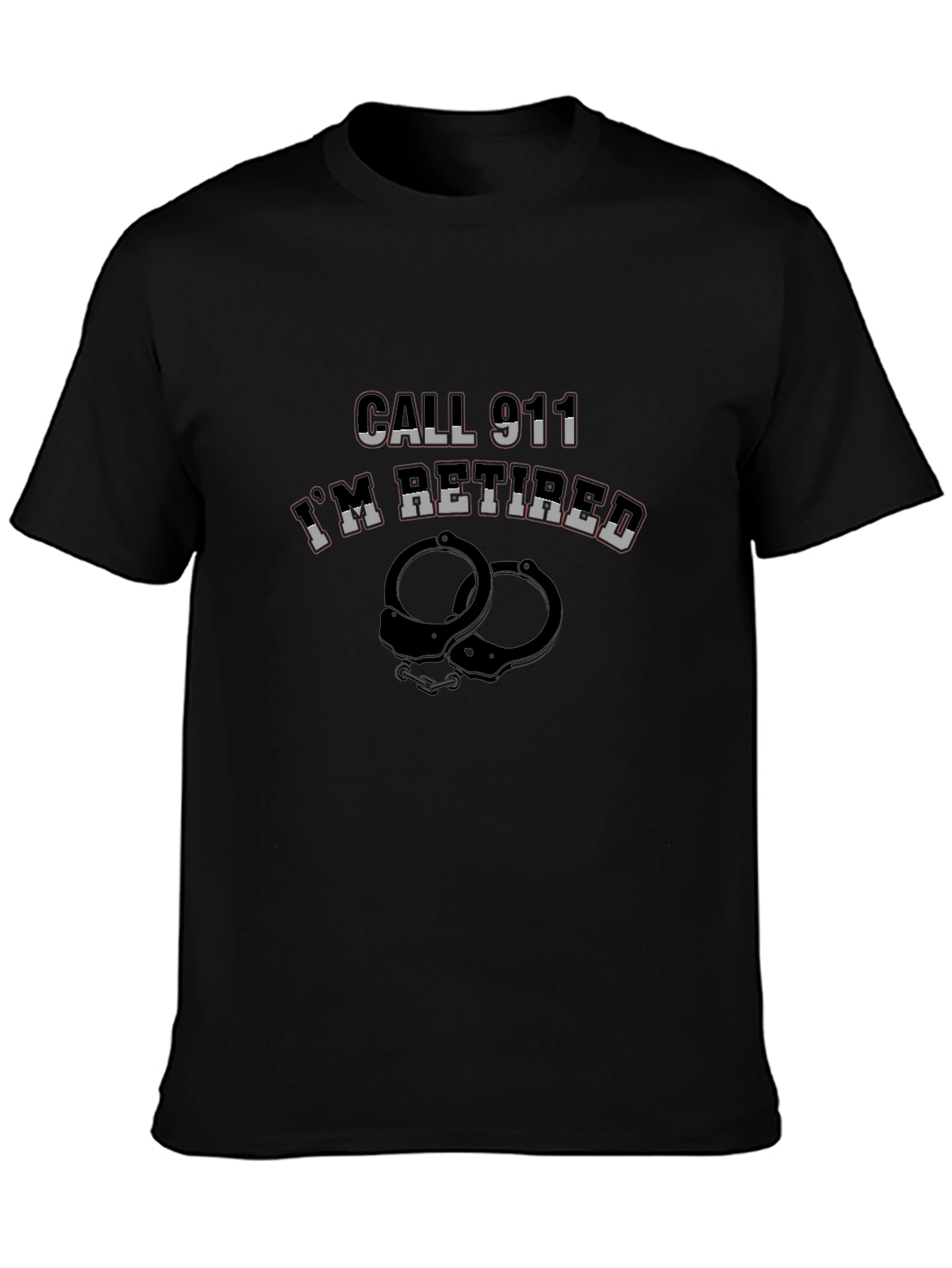 Retired Police Officer T-Shirt Funny Graphic Tee