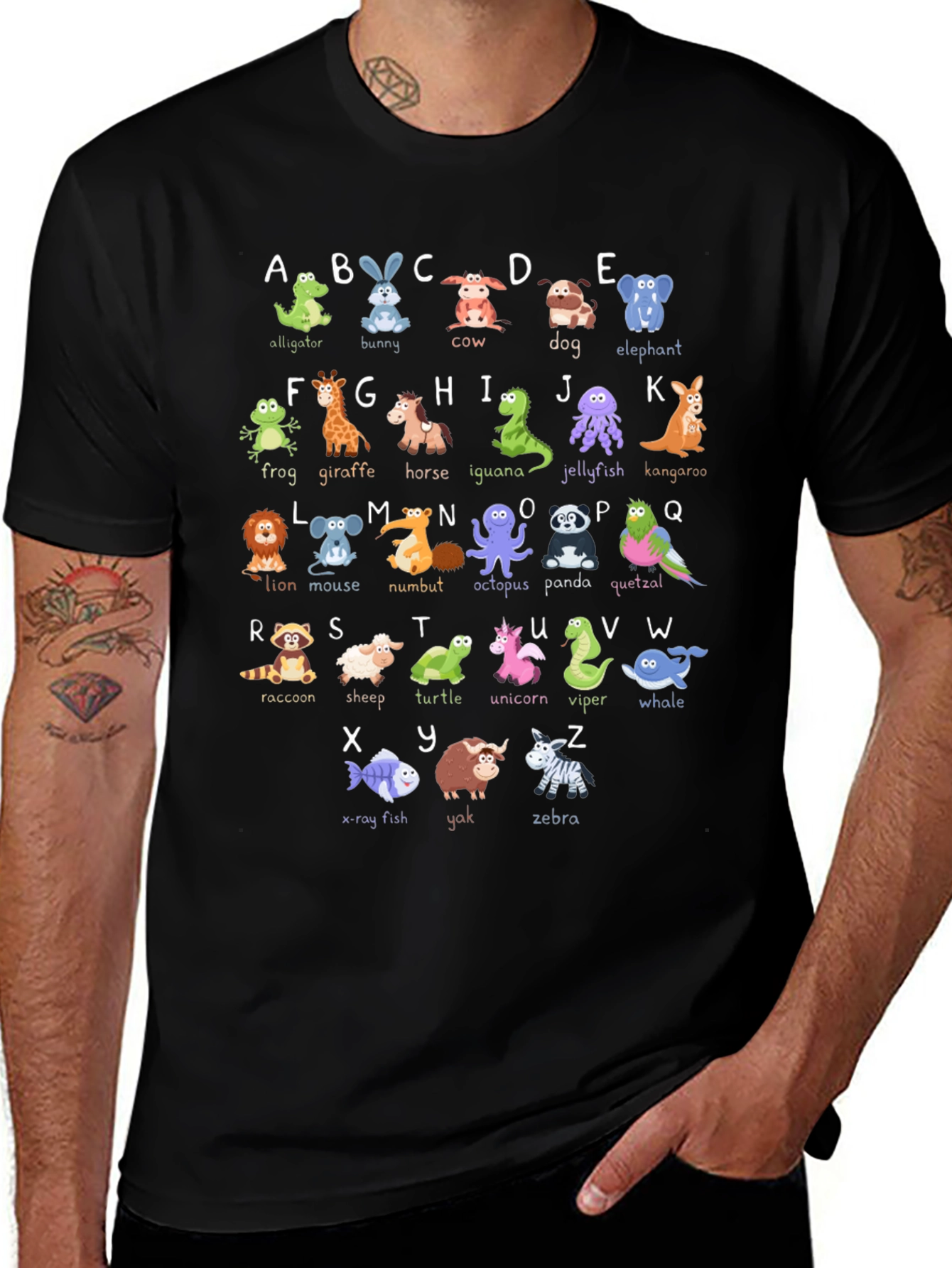 Animal Alphabet T-Shirt - Educational Kids Tee