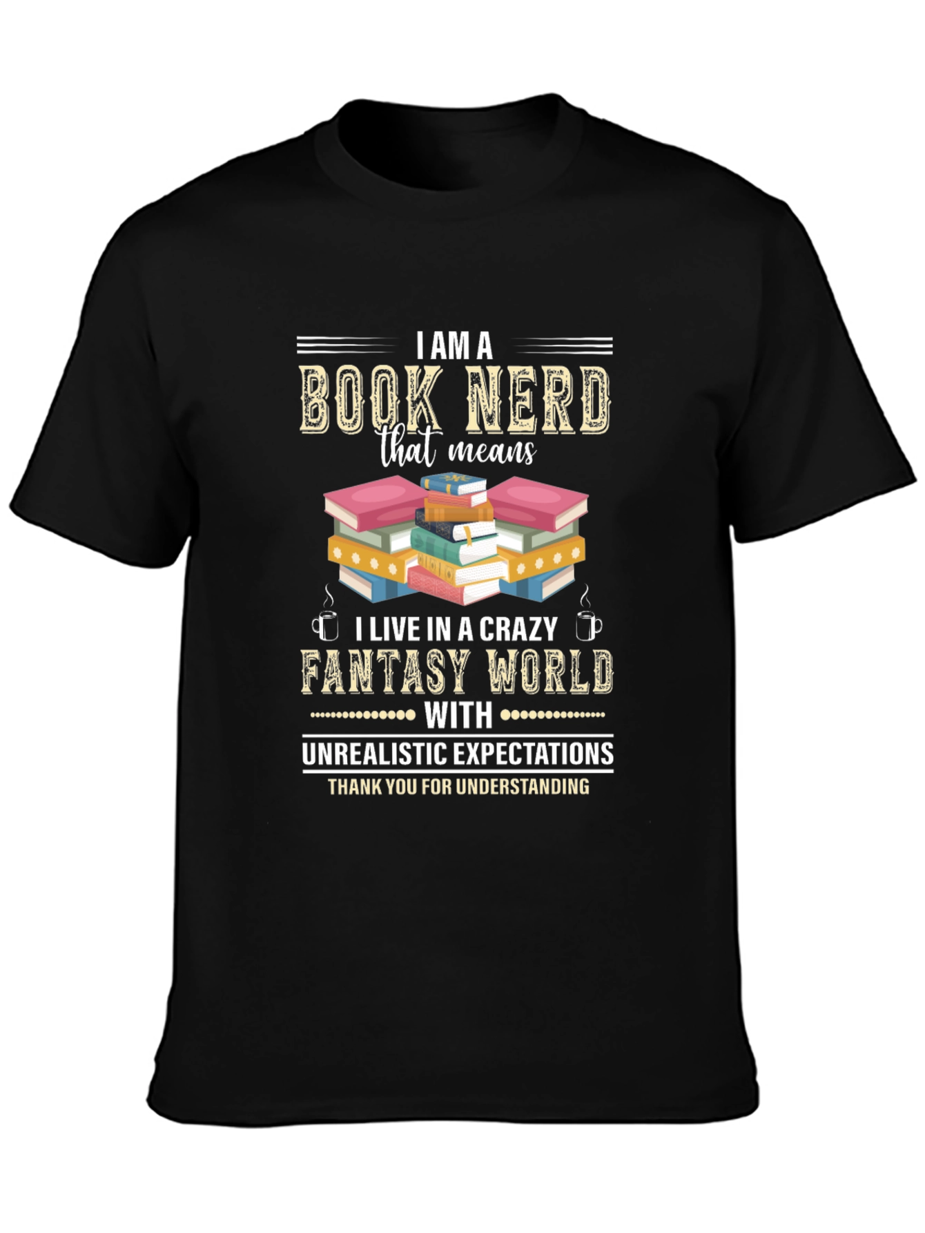 Book Nerd Fantasy World T-Shirt