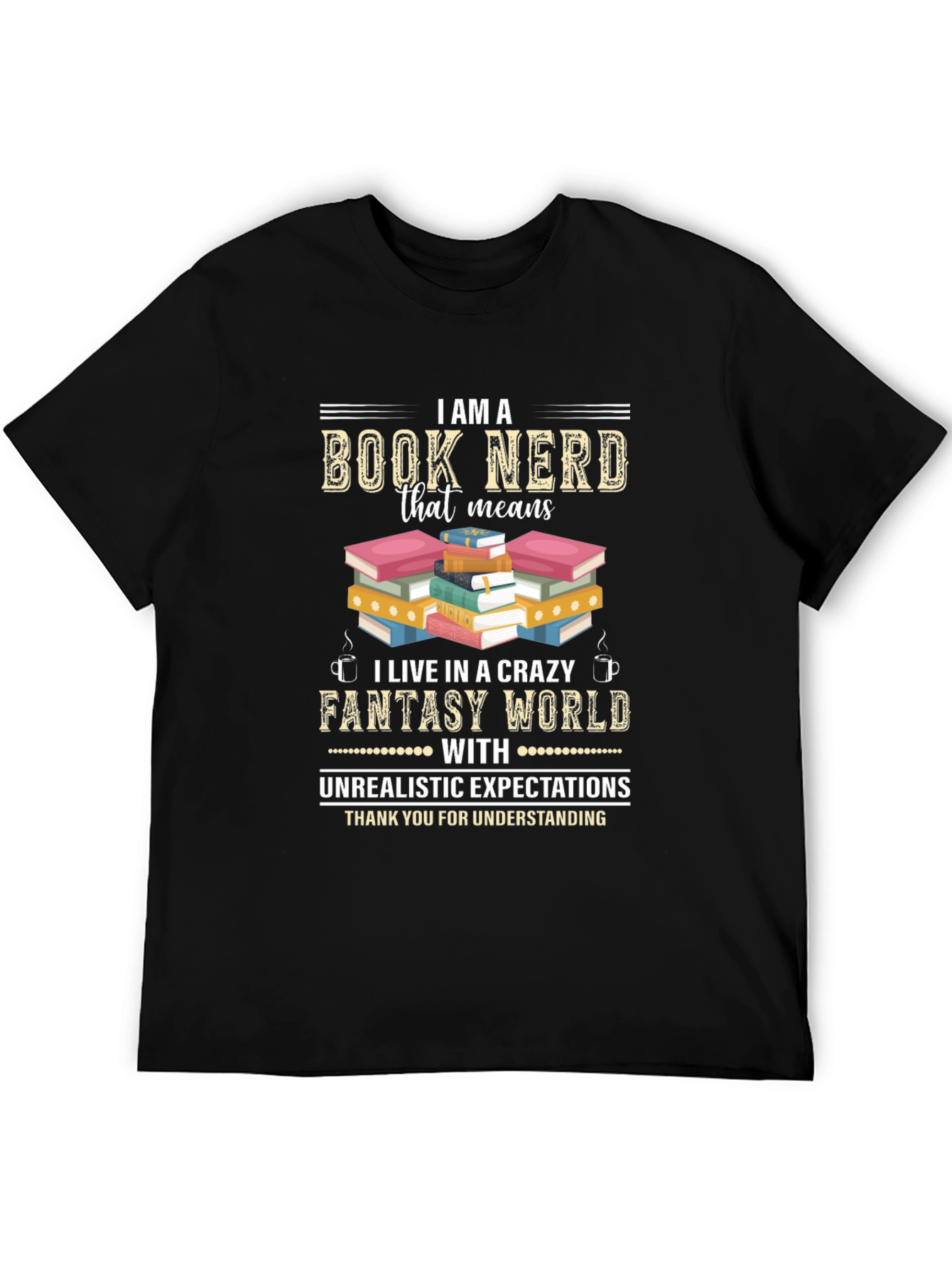 Book Nerd Fantasy World T-Shirt